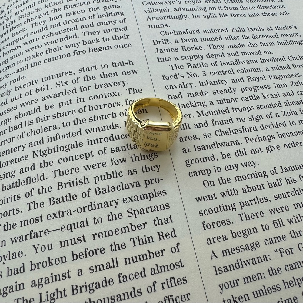 The Valine Ring (Gold) - 4 / Gold Vermeil